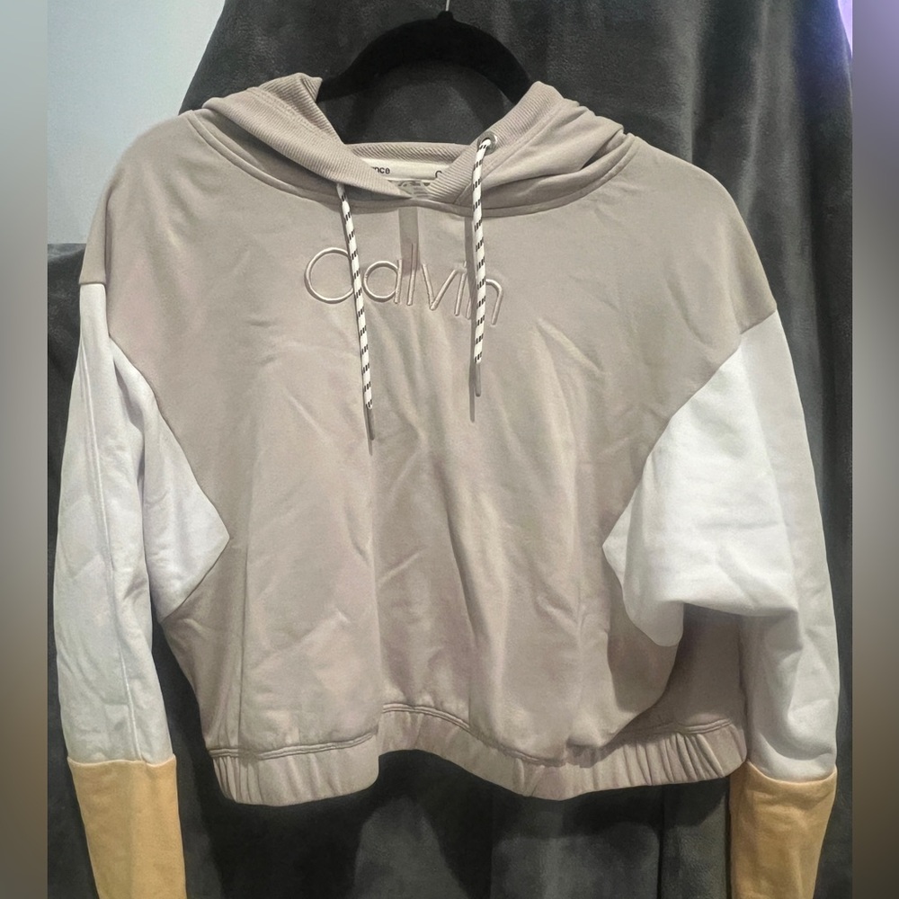 Multicolored Calvin Klein performance Crop Top Hoodie